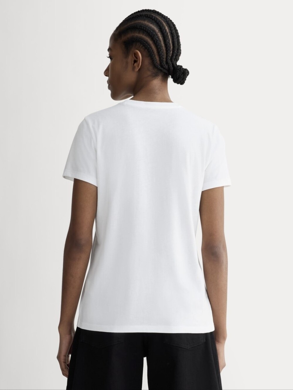 Everlane T Shirt Womens Crewneck Longline Tee Organic Cotton Short Sleeve